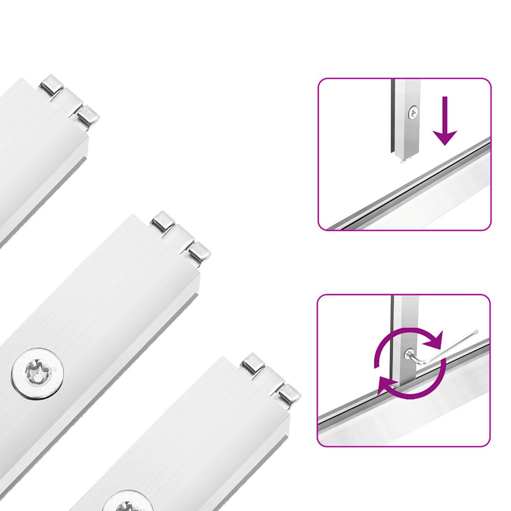 Оранжерия с основа рамка сребрист 169x114x202 см алуминий - Thumbnail 11