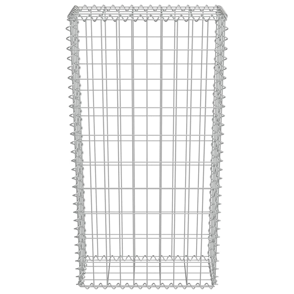 Габионна стена с капаци, поцинкована стомана, 50x20x100 см - VL143576 - Thumbnail 5