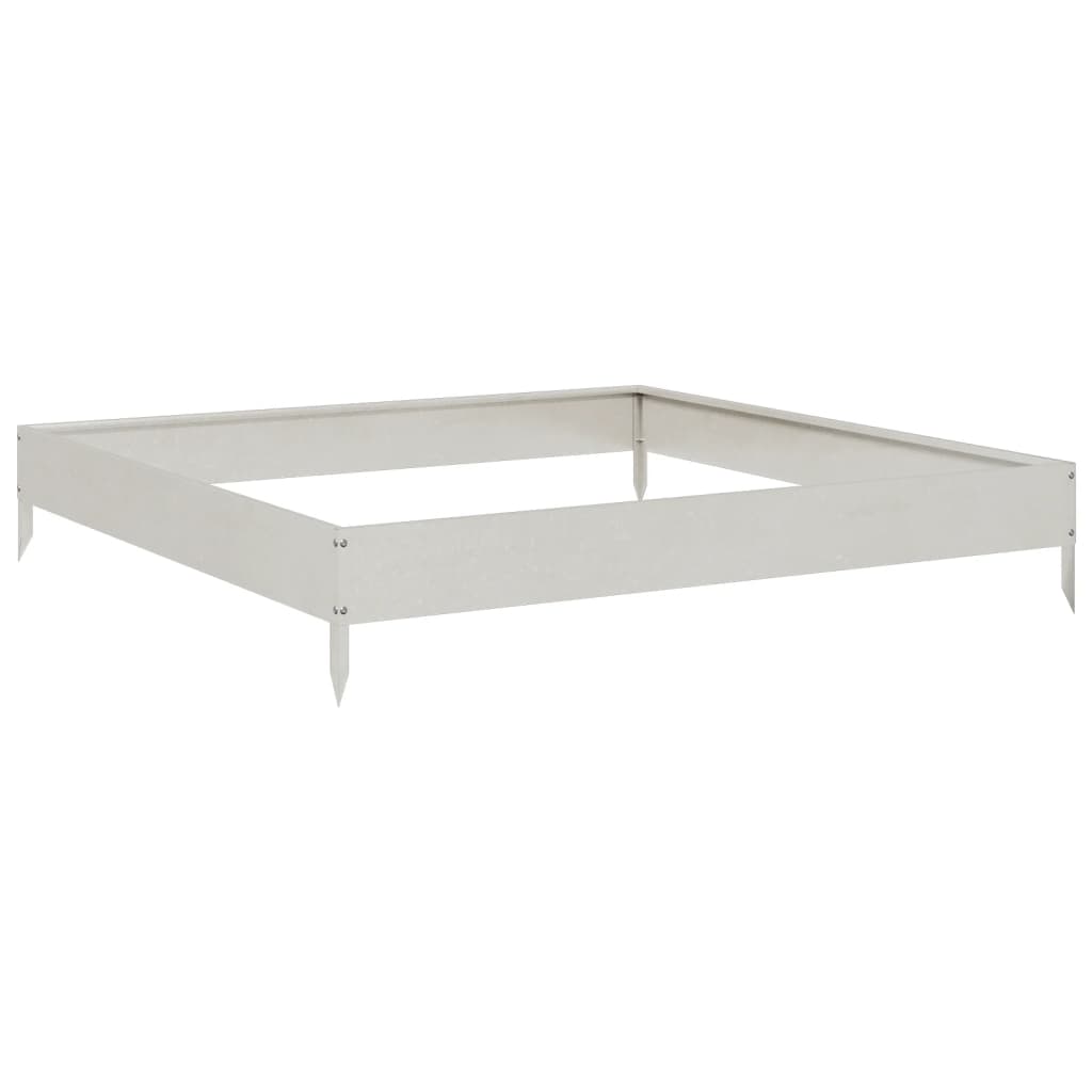 Градинска повдигната леха 100x100x18,5 см неръждаема стомана - VL851014 - Image 2