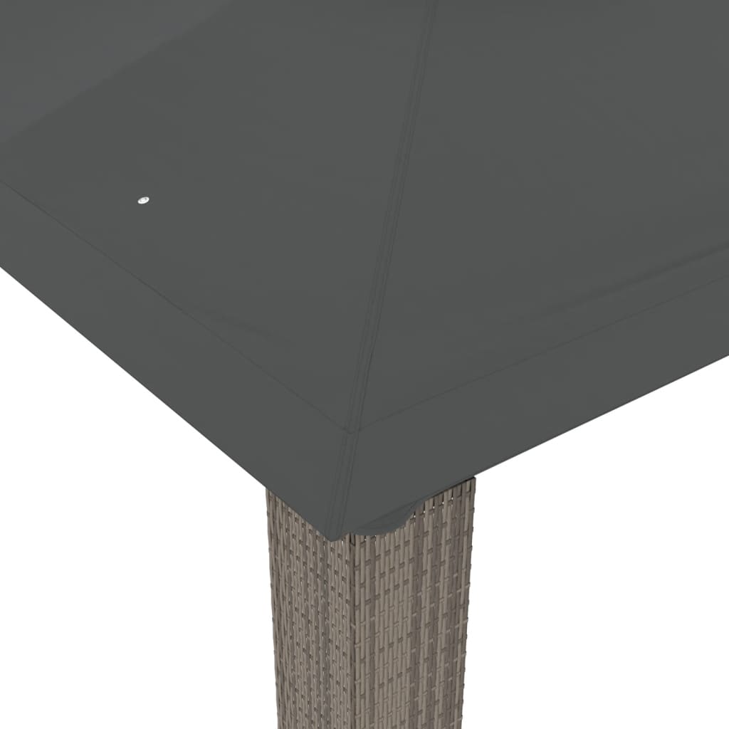 Беседка с двоен покрив, антрацит, 3,94x2,96 м, стомана - VL368447 - Thumbnail 6