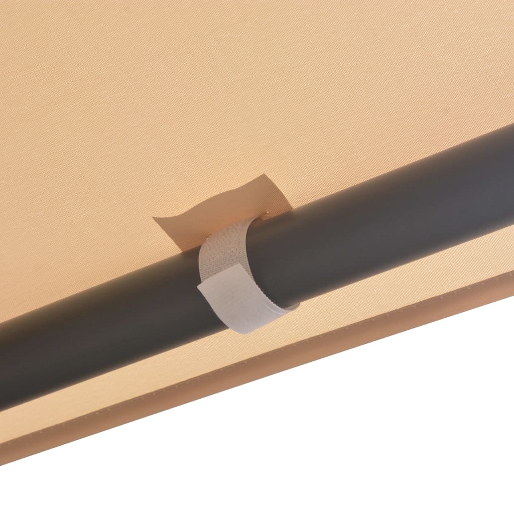 Шатра / беседка, с покрив, 3x3 м, стомана, бежова - VL43172 - Thumbnail 5