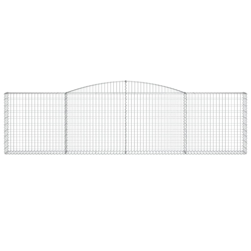 Дъговидна габионна кошница 400x30x100/120 см поцинковано желязо - VL153525 - Thumbnail 3