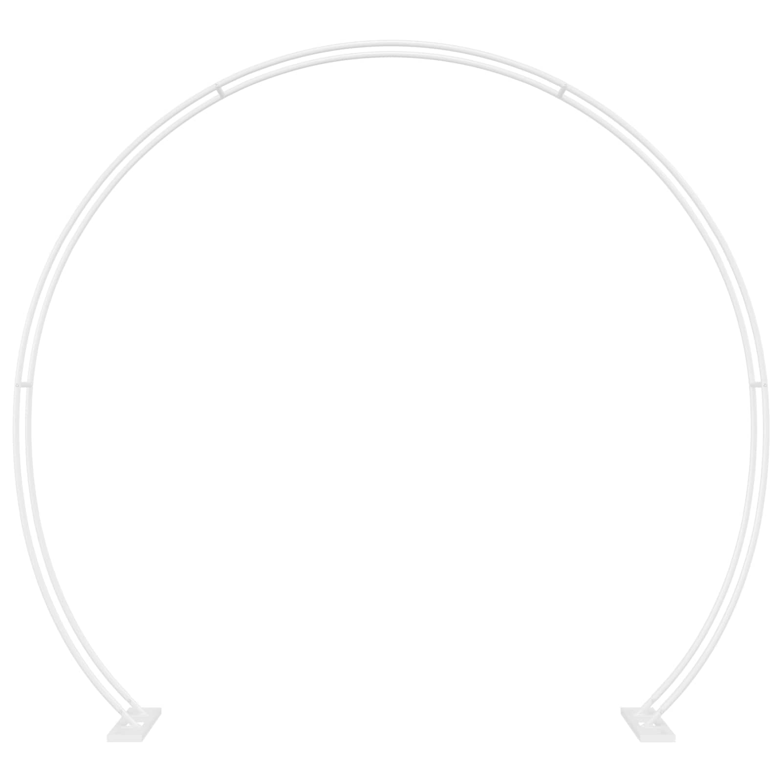 Сватбена арка Бяло 223 x 45 x 201 см Стомана - Thumbnail 2