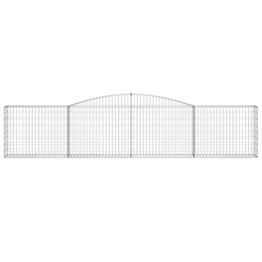 Габионни кошници арка 6 бр 400x30x80/100 см поцинковано желязо - VL3146857 - Thumbnail 4