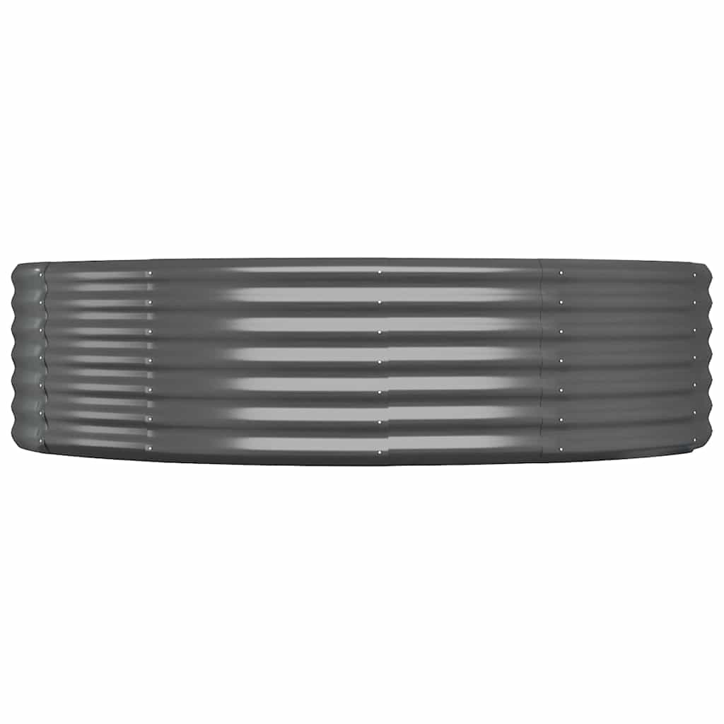 Градинска повдигната леха поцинкована стомана антрацит - VL319026 - Thumbnail 4