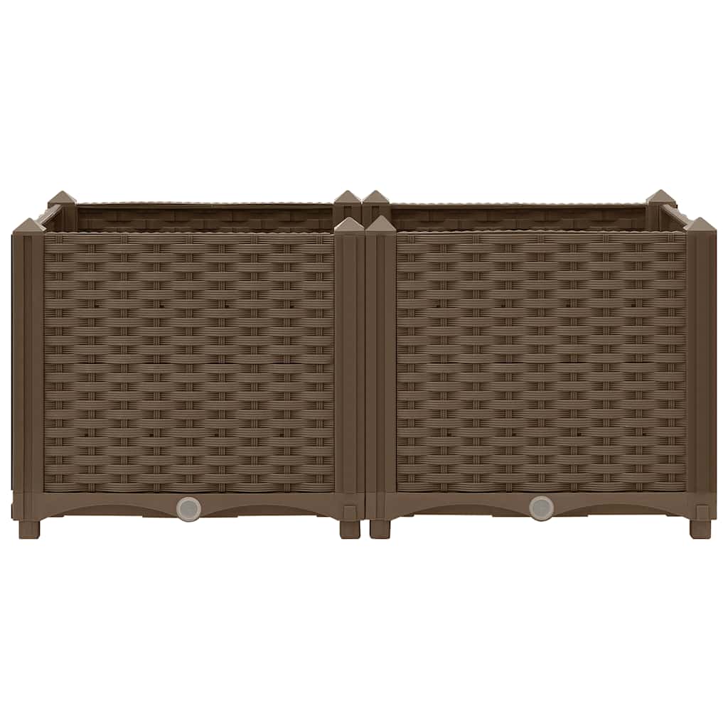 Повдигната леха, 80x40x38 см, полипропилен - VL316516 - Thumbnail 4