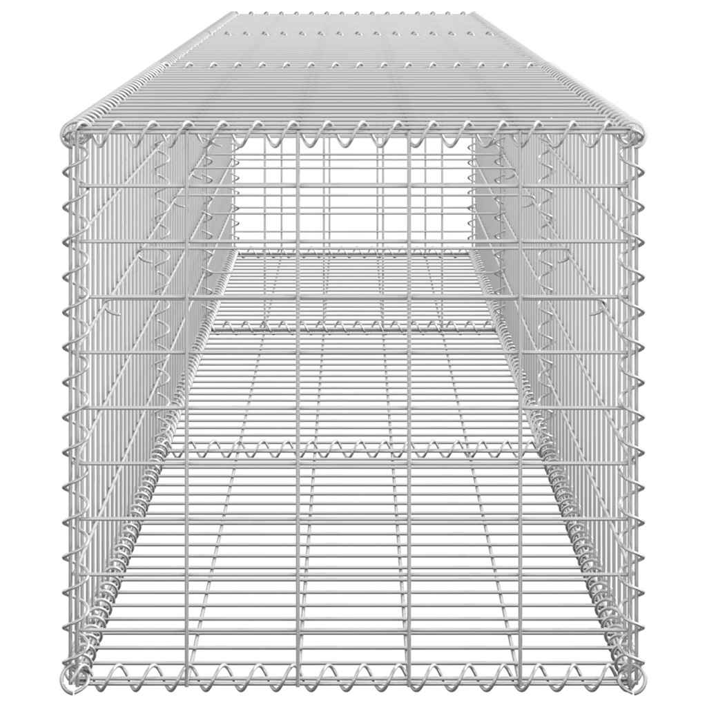 Габионна стена с капаци, поцинкована стомана, 300x50x50 см - VL143591 - Thumbnail 6