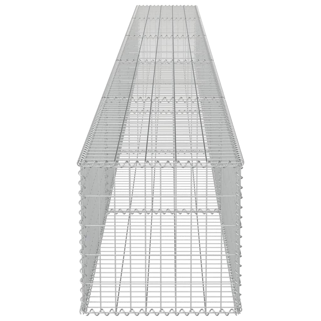 Габионна стена с капаци, поцинкована стомана, 600х50х50 см - VL143581 - Thumbnail 6