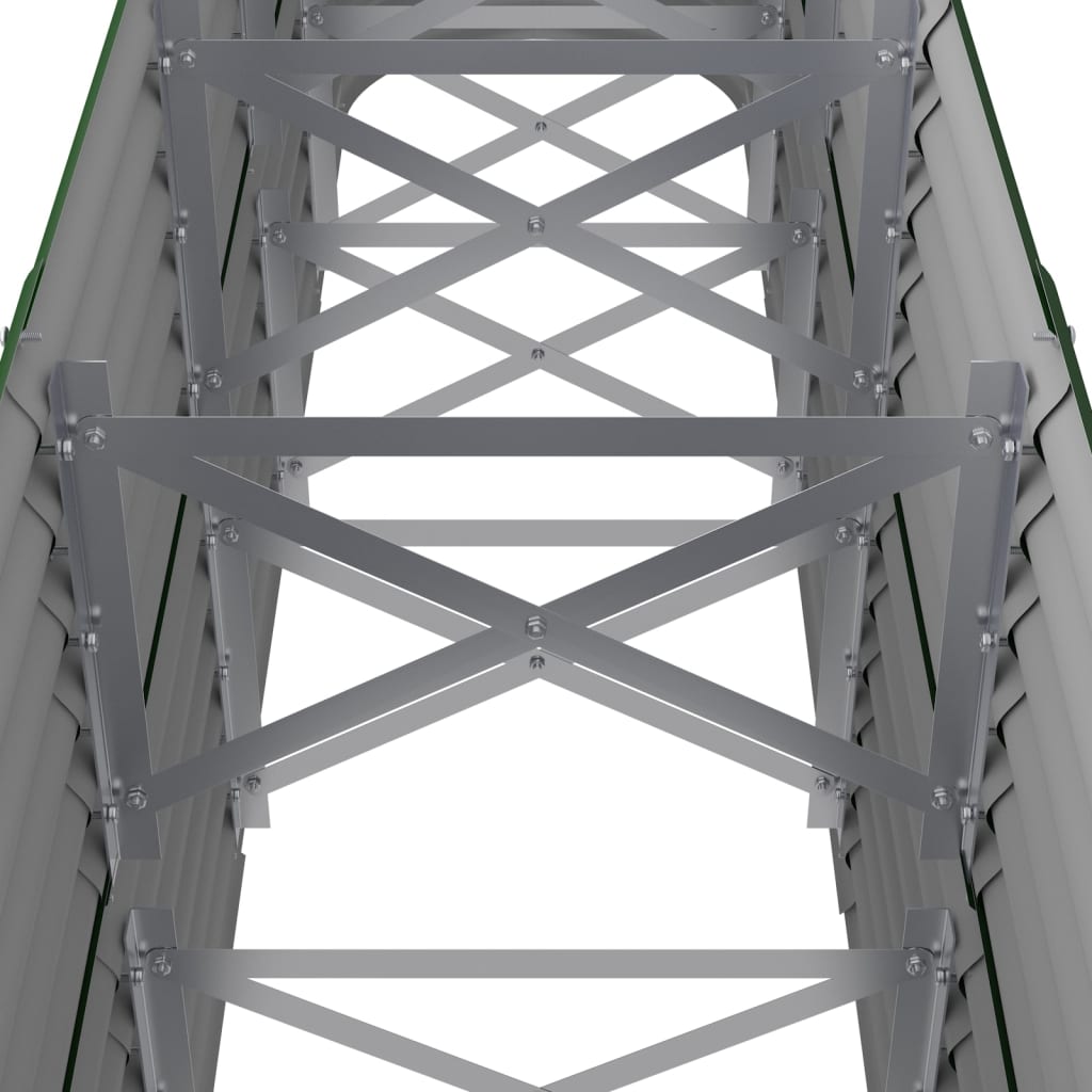 Градинска повдигната леха поцинкована стомана зелена - VL318898 - Image 5