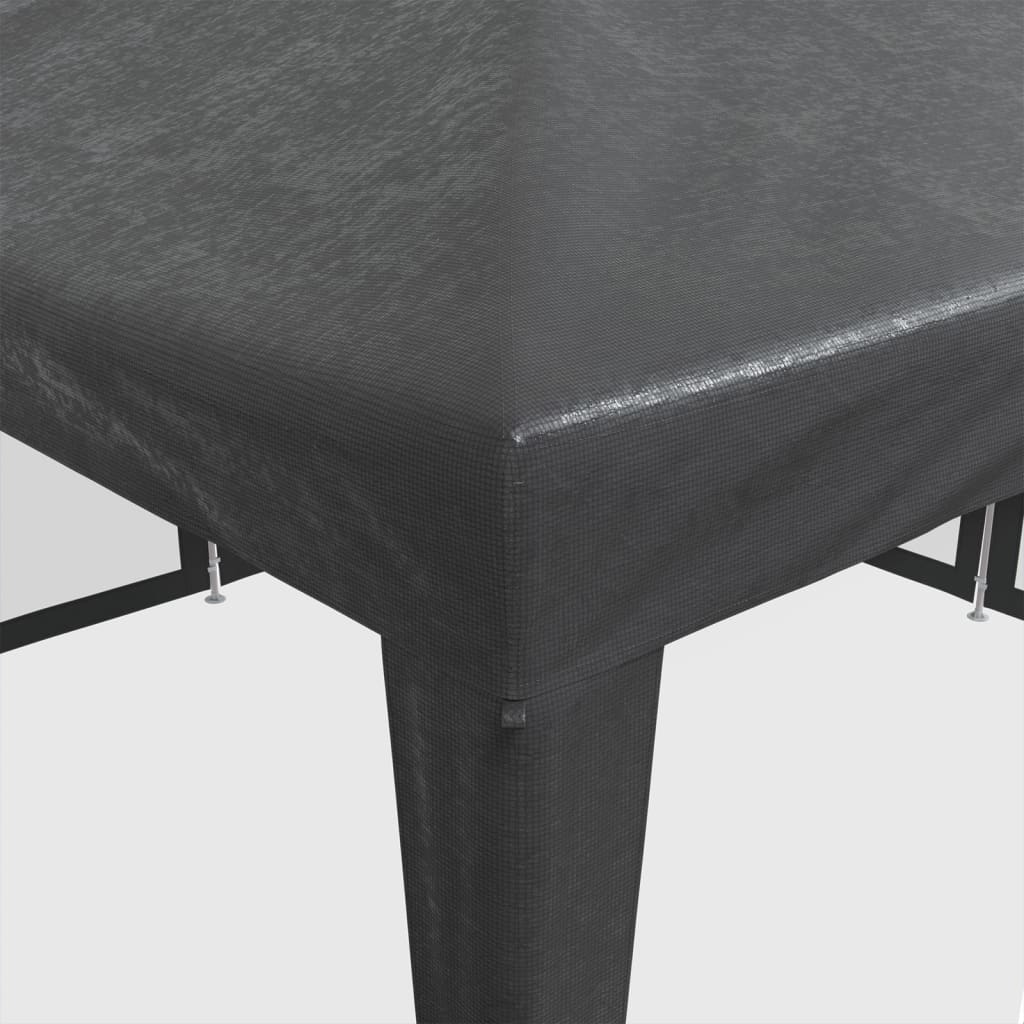 Парти палатка с 8 мрежести странични стени антрацит 4x4 м HDPE - VL4010064 - Thumbnail 7