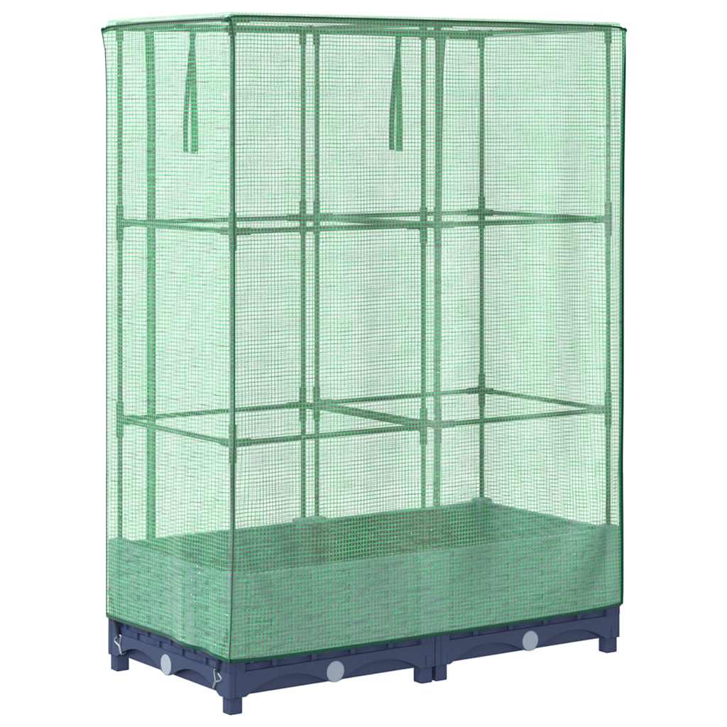 Повдигнато легло с оранжерия калъф, ратанов вид, 80x40x123 см - VL4015824 - Thumbnail 6