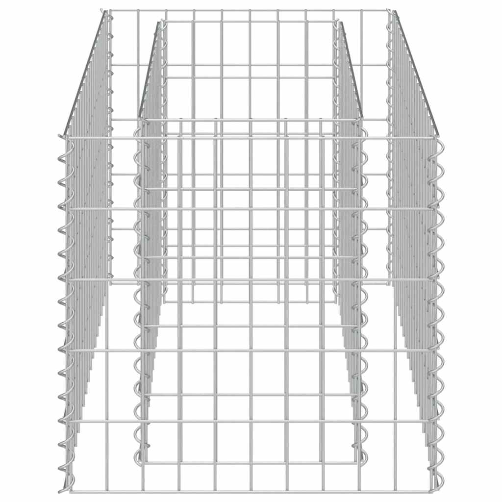 Габион повдигната леха, поцинкована стомана, 90x50x50 cм - VL143569 - Thumbnail 6