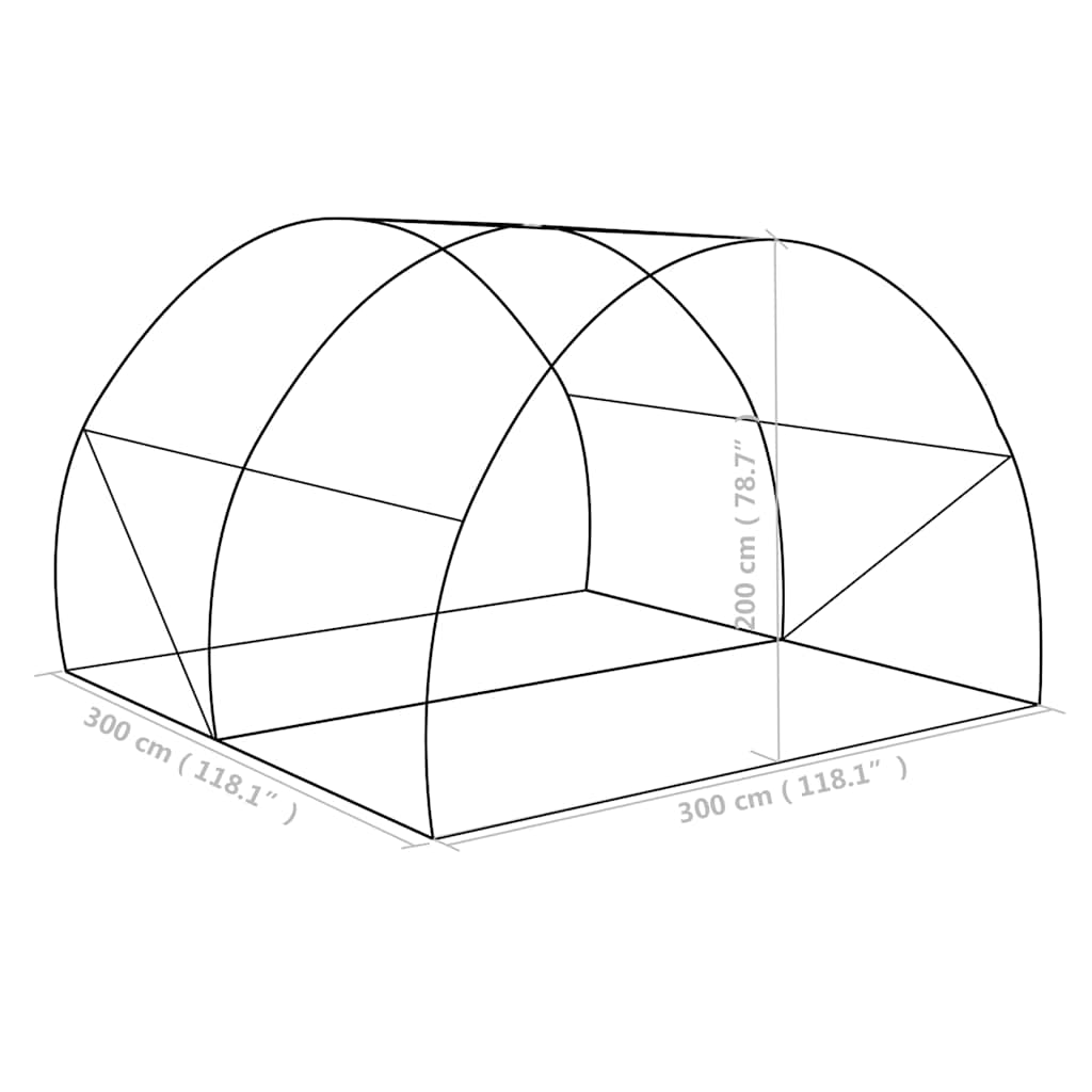 Оранжерия, 9 м², 300x300x200 см - Image 13