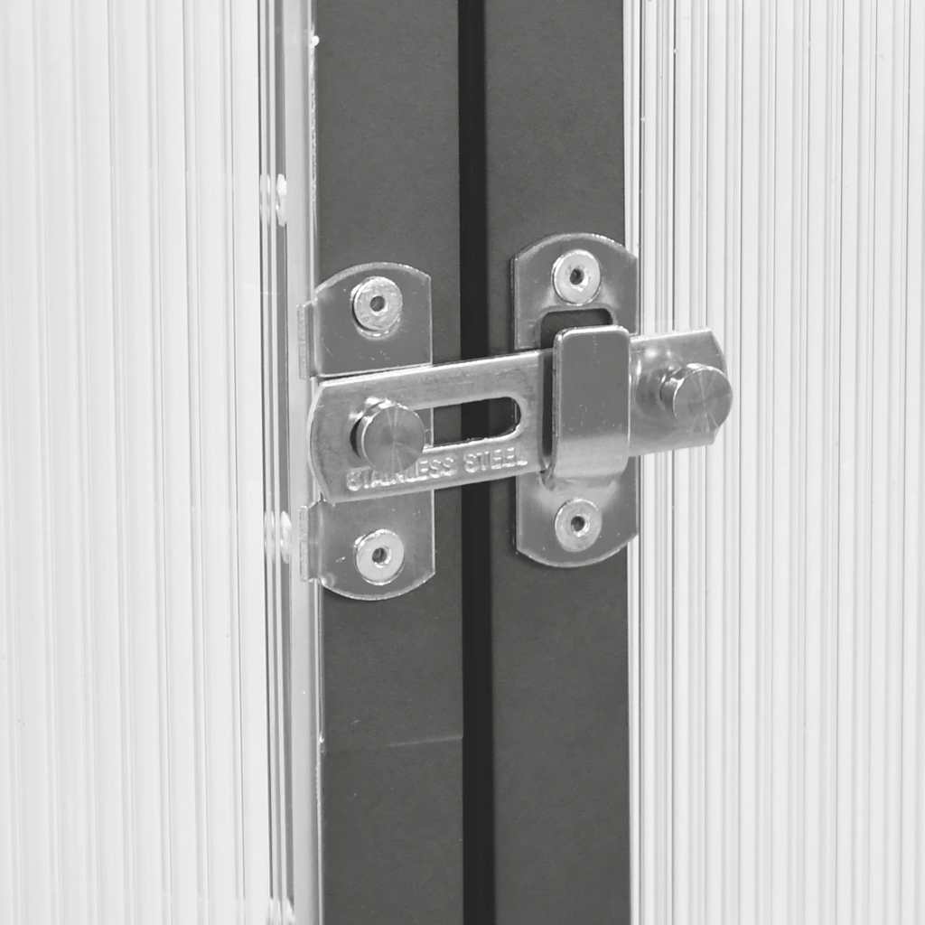 Оранжерия с основа рамка сребрист 169x169x195 см алуминий-VL4005827 - Thumbnail 7