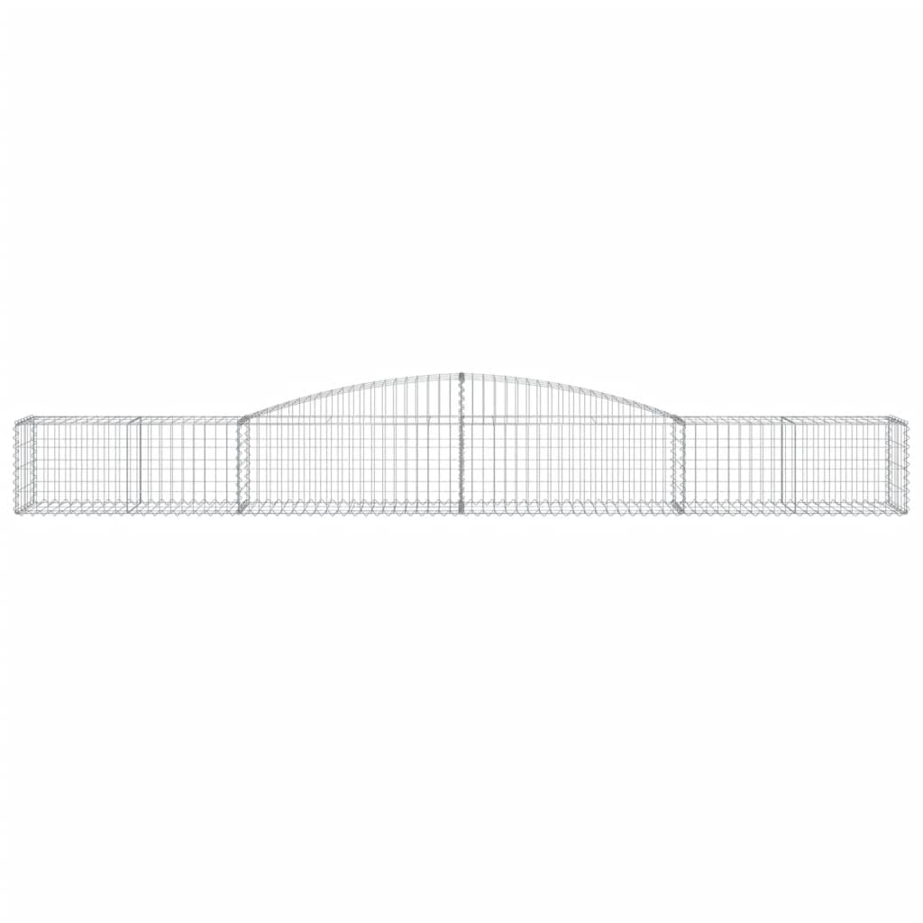 Габионни кошници арка 8 бр 400x50x40/60 см поцинковано желязо - VL3146963 - Thumbnail 4