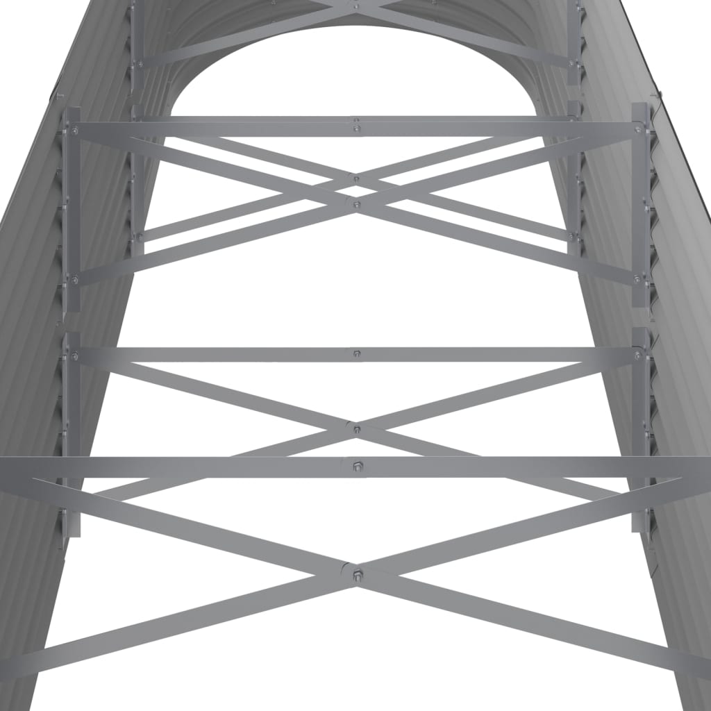 Градинска повдигната леха поцинкована стомана сиво - VL318959 - Thumbnail 5