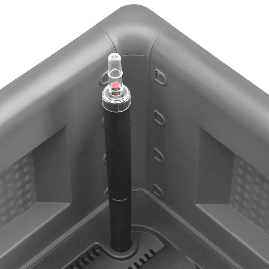 Градинска повдигната леха, самополивна, сива, 100x43x33 см - VL317576 - Image 5