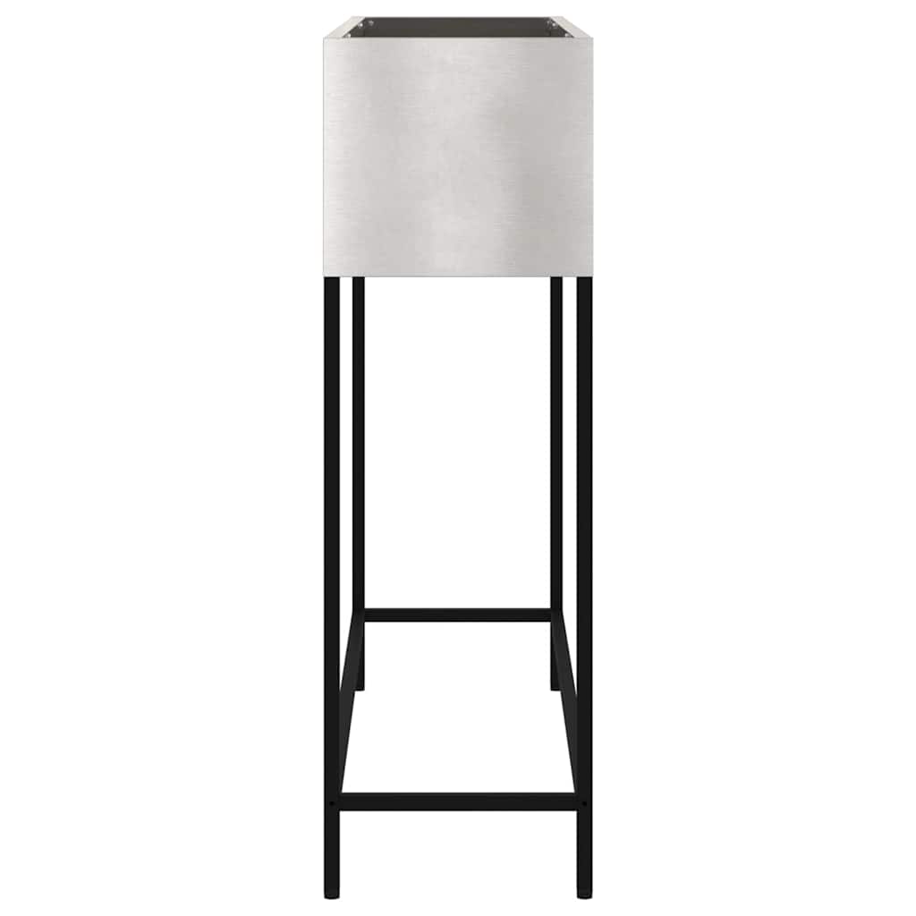 Повдигната градинска саксия Сребрист 100 x 26 x 82 см - VL865880 - Image 6