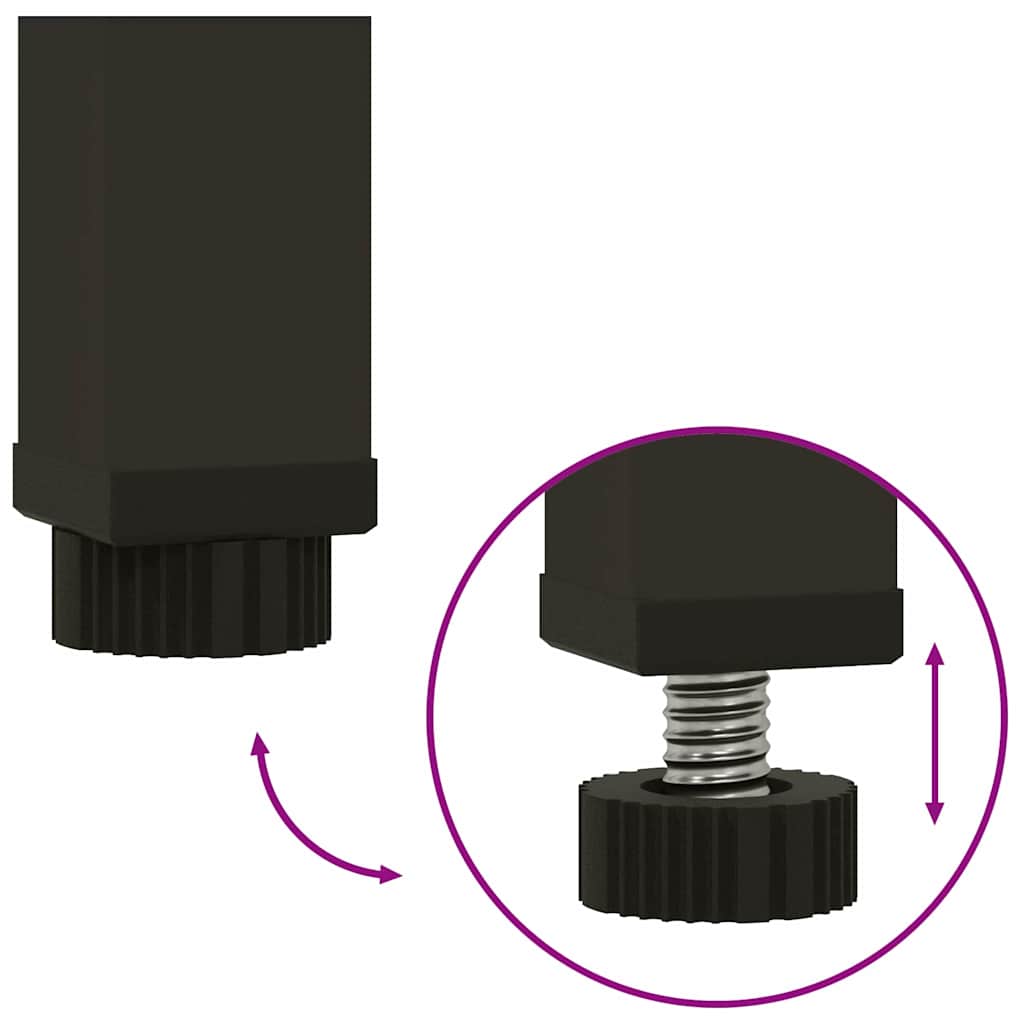 Повдигната градинска саксия Сребрист 100 x 26 x 82 см - VL865880 - Image 9