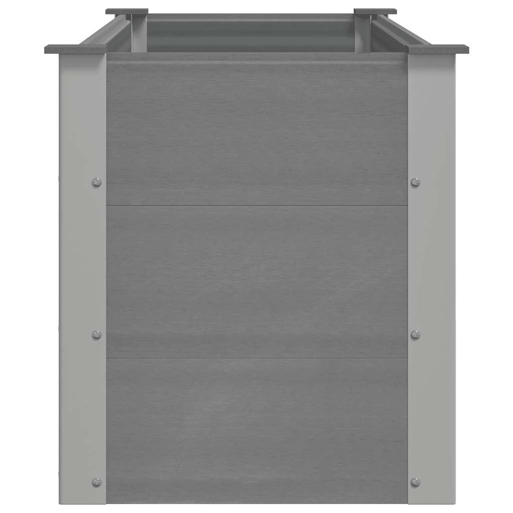 Градинска повдигната леха, WPC, 150x50x54 см, сива - VL43607 - Image 5