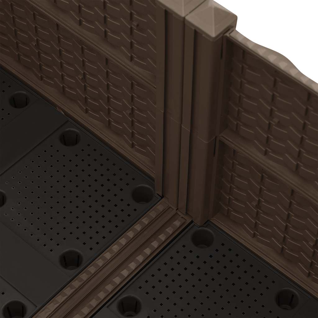 Повдигната леха, 80x80x38 см, полипропилен - VL316525 - Thumbnail 4