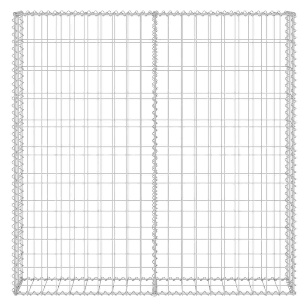 Габионна стена с капаци, поцинкована стомана, 80x20x100 см - VL143577 - Thumbnail 5