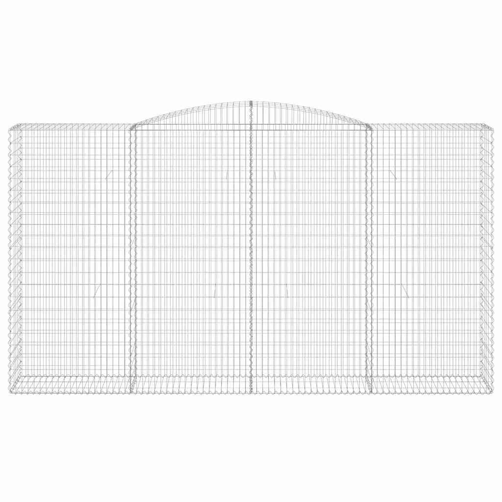 Габионни кошници арка 5 бр 400x50x220/240 см поцинковано желязо - VL3147077 - Thumbnail 4