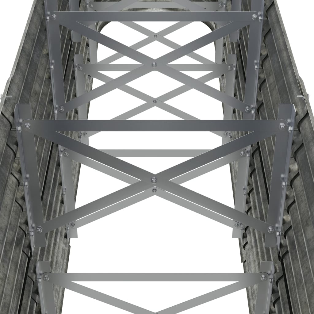 Градинска повдигната леха поцинкована стомана сребрист - VL318902 - Image 5