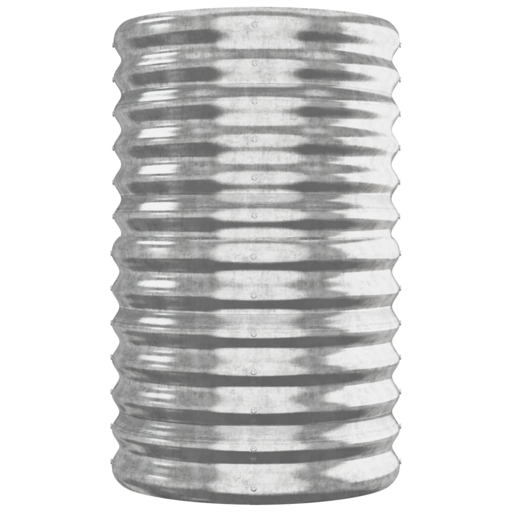 Градинска повдигната леха поцинкована стомана сребрист - VL318907 - Image 4