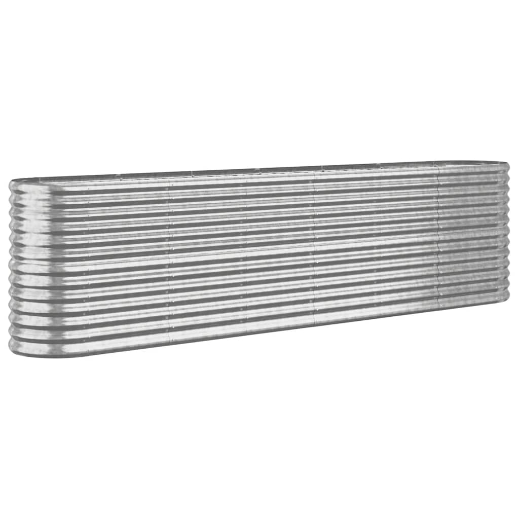 Градинска повдигната леха поцинкована стомана сребрист - VL318907 - Image 2