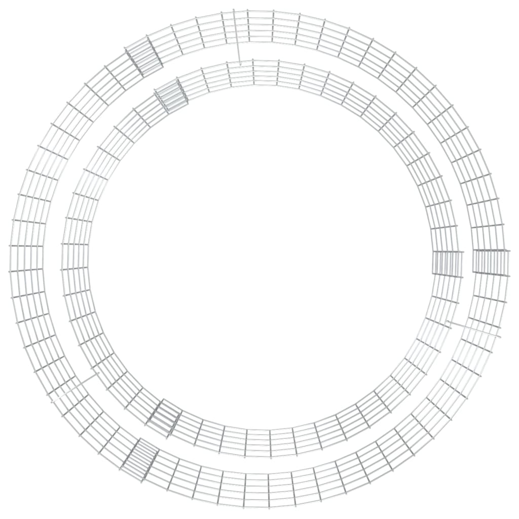 Габионно огнище Ø 100 см поцинковано желязо - VL153560 - Thumbnail 3