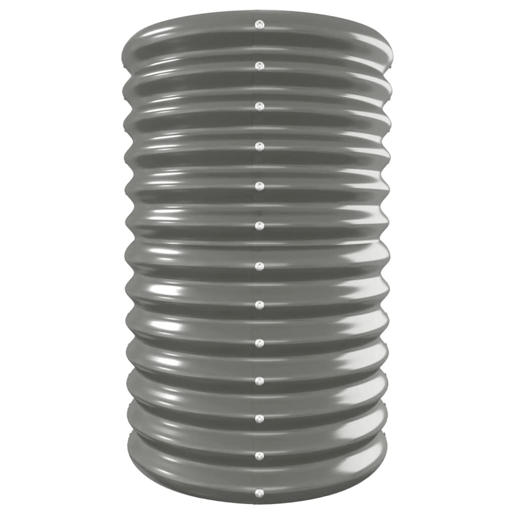 Градинска повдигната леха поцинкована стомана сиво - VL318909 - Image 4