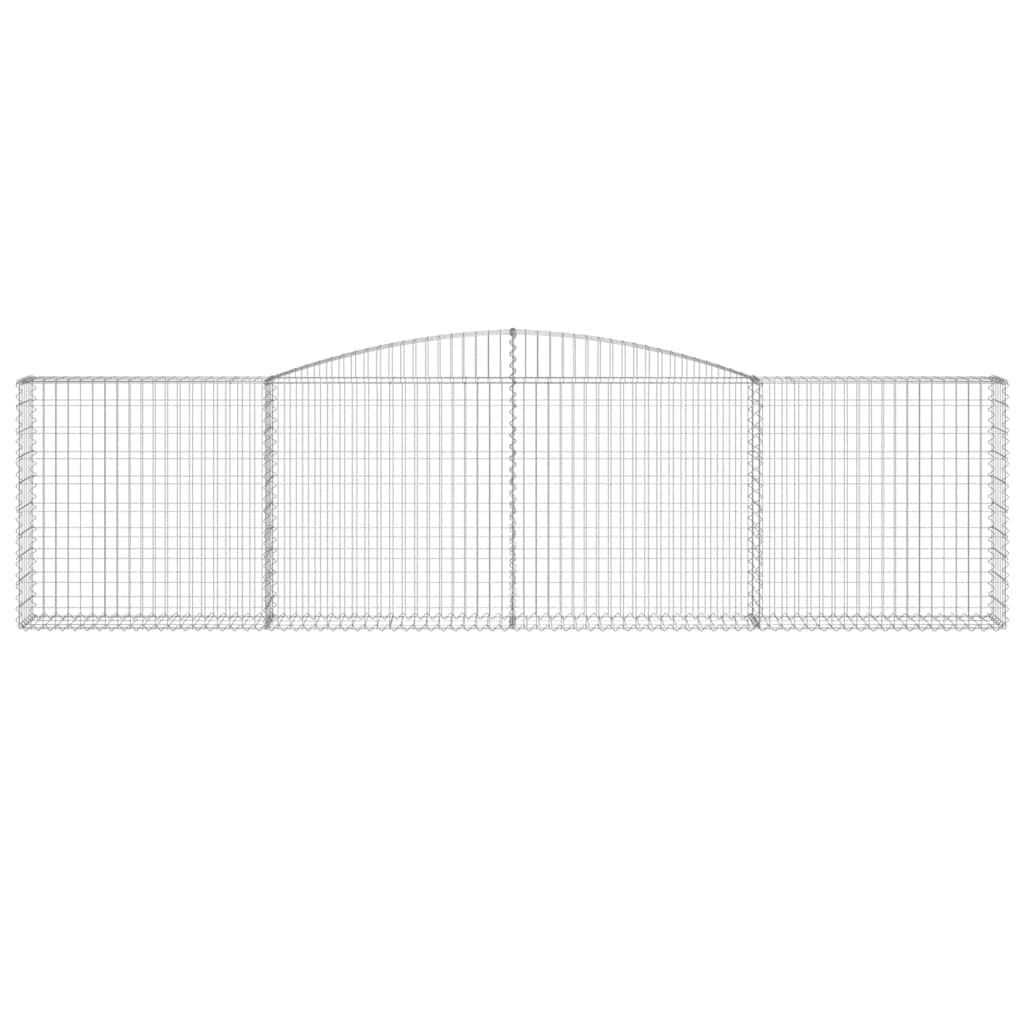 Габионни кошници арка 8 бр 400x30x100/120 см поцинковано желязо - VL3146872 - Thumbnail 4