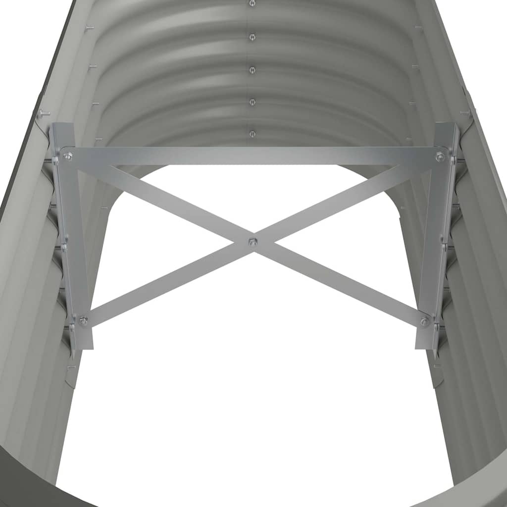 Градинска повдигната леха поцинкована стомана сиво - VL318864 - Thumbnail 5