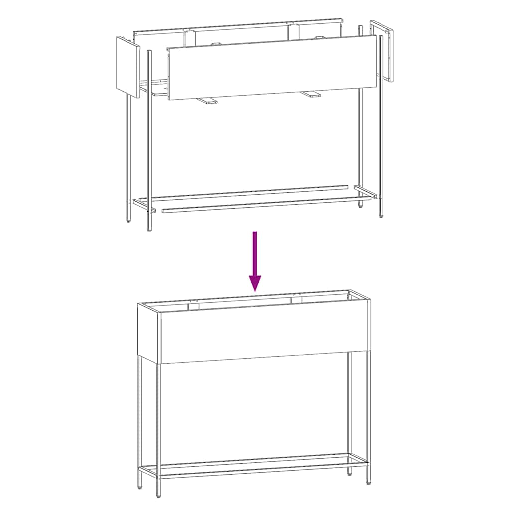Повдигната градинска саксия Маслиненозелен 100 x 26 x 82 см - VL865879 - Thumbnail 10
