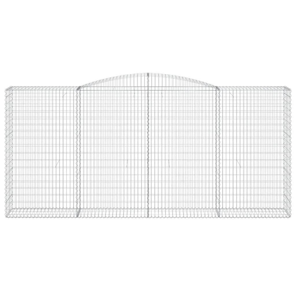 Габионни кошници арка 4 бр 400x50x180/200 см поцинковано желязо - VL3147050 - Image 4