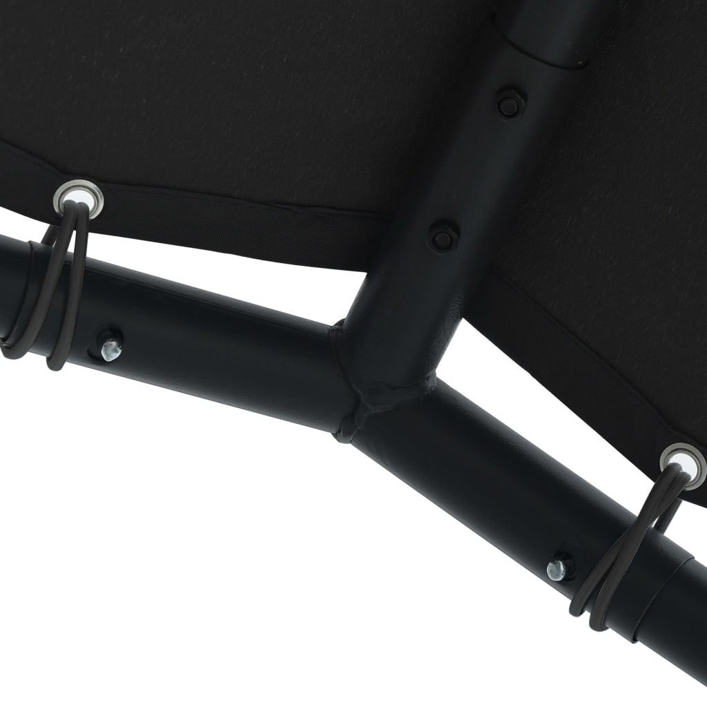 Навес беседка антрацит 4x4 м стомана и текстил - VL362453 - Thumbnail 5