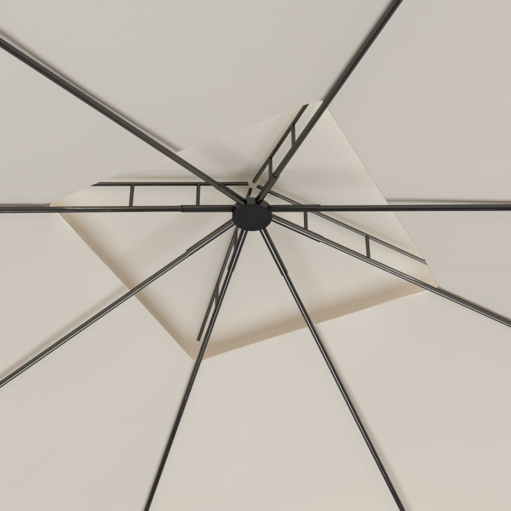 Беседка, 3x3x2,7 м, кремава, 160 г/м² - VL313912 - Thumbnail 4