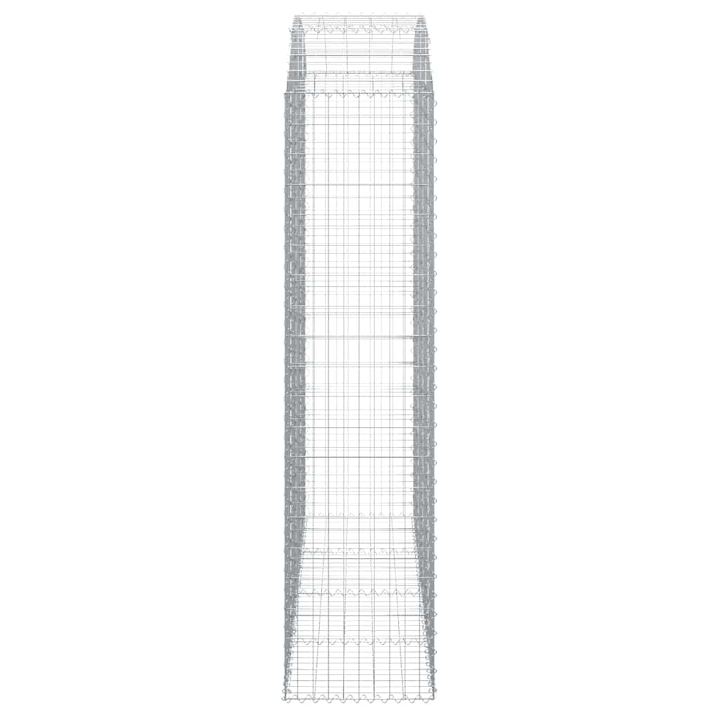 Дъговидна габионна кошница 200x50x200/220 см поцинковано желязо - VL153480 - Image 4