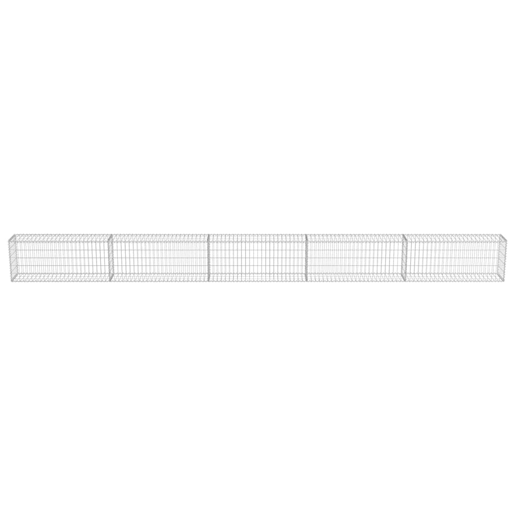 Габионна стена с капаци, поцинкована стомана, 600х30х50 см - VL143583 - Thumbnail 5