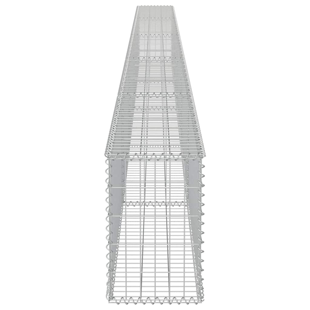 Габионна стена с капаци, поцинкована стомана, 600х30х50 см - VL143583 - Thumbnail 6