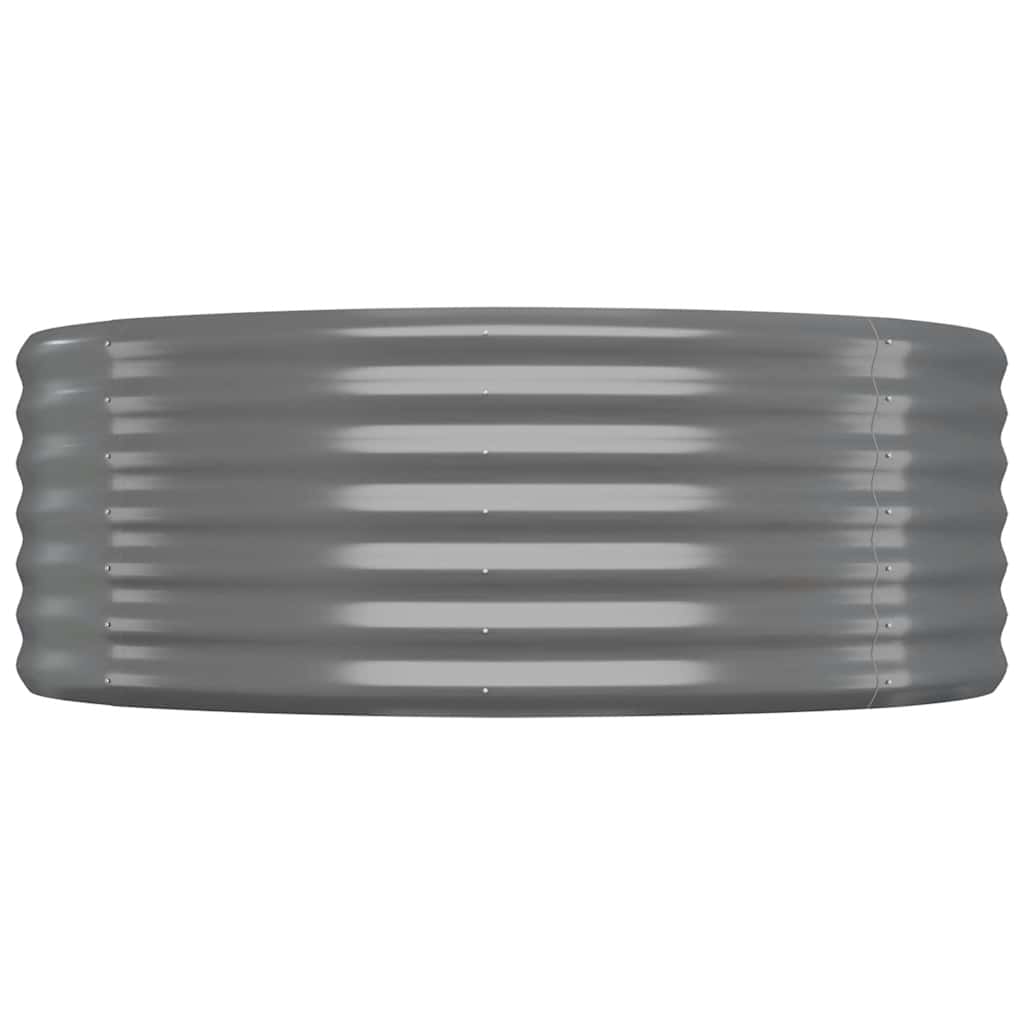 Градинска повдигната леха поцинкована стомана сиво - VL318984 - Image 3