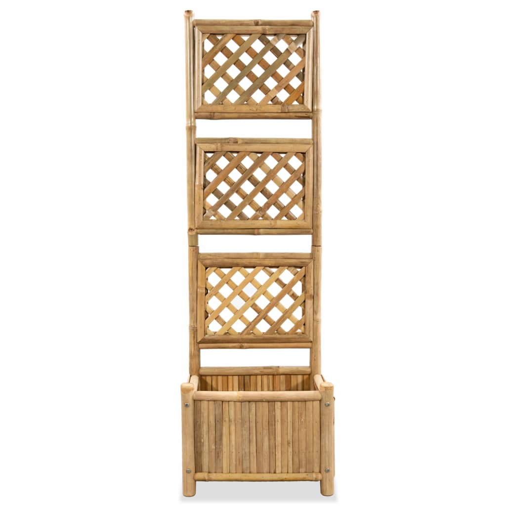 Градинска повдигната леха с решетка, бамбук, 40 см - VL43713 - Thumbnail 2