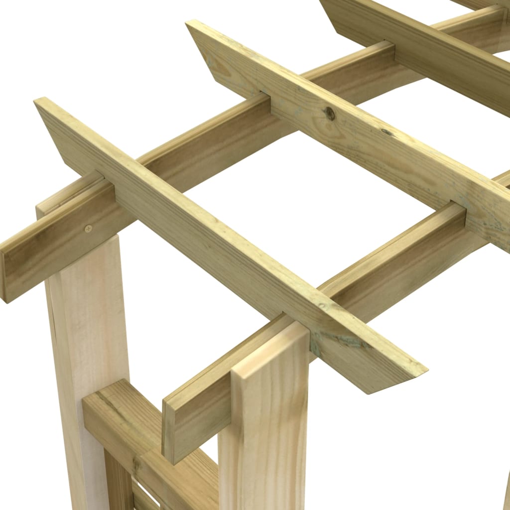 Решетъчна арка, 110x60x210 см, импрегниран бор масив - Thumbnail 5