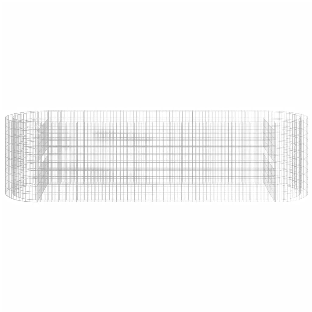 Габион повдигната леха, поцинковано желязо, 400x100x100 cм - VL152047 - Image 4