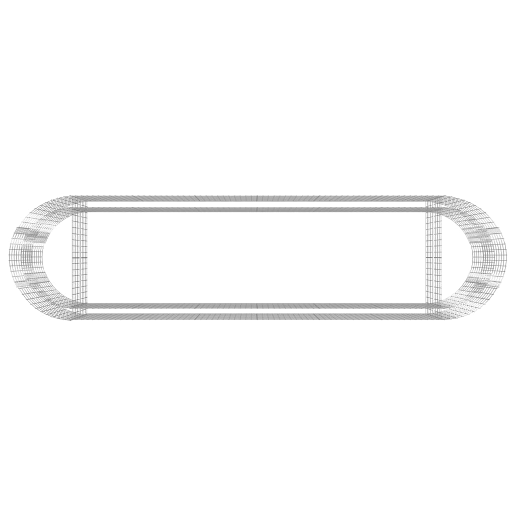 Габион повдигната леха, поцинковано желязо, 400x100x100 cм - VL152047 - Image 6