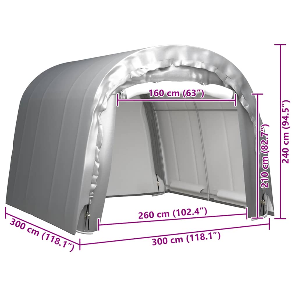 Сгъваема парти шатра със странични стени, 3x6 м, антрацит - VL44966 - Thumbnail 13