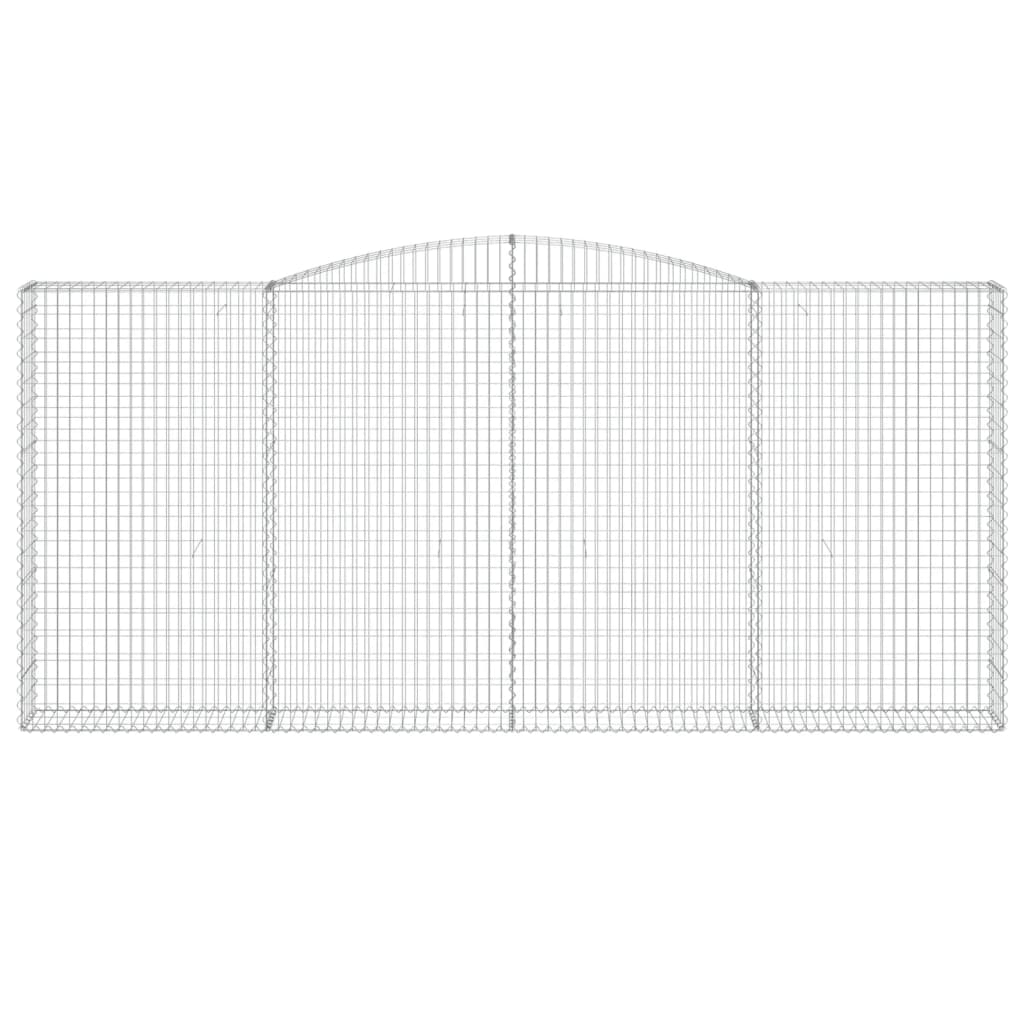 Габионни кошници арка 2 бр 400x30x180/200 см поцинковано желязо - VL3146918 - Thumbnail 4