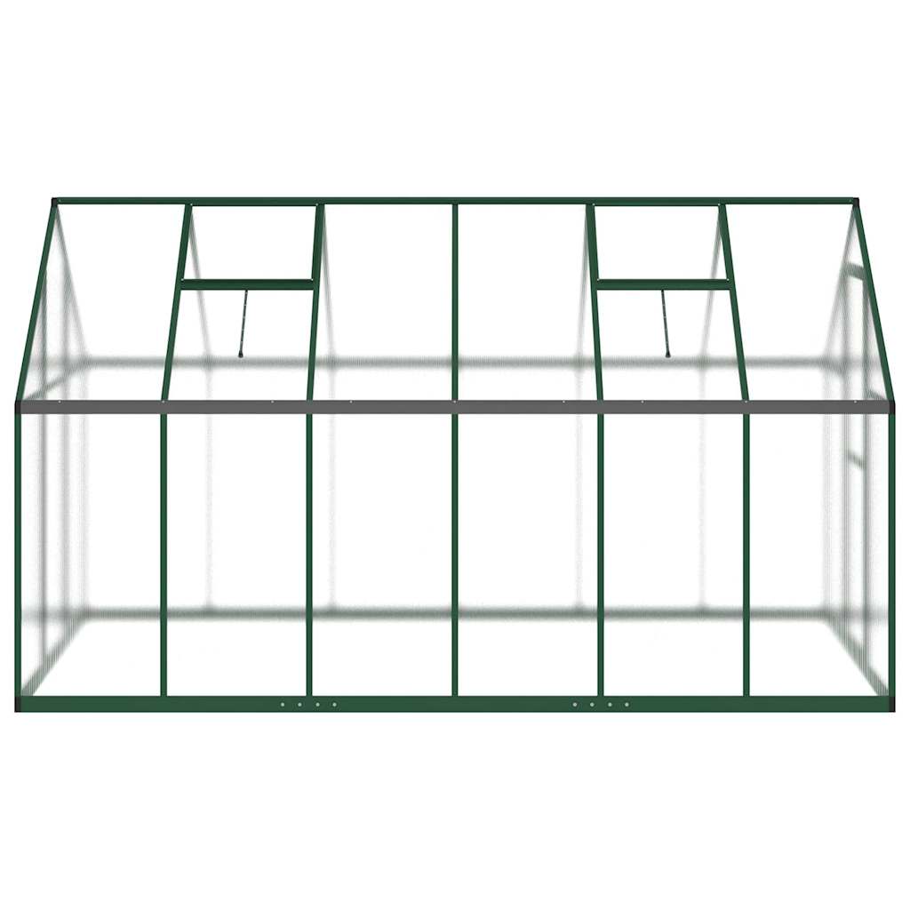 Оранжерия с основа рамка антрацит 334x169x195 см алуминий-VL3266327 - Thumbnail 4