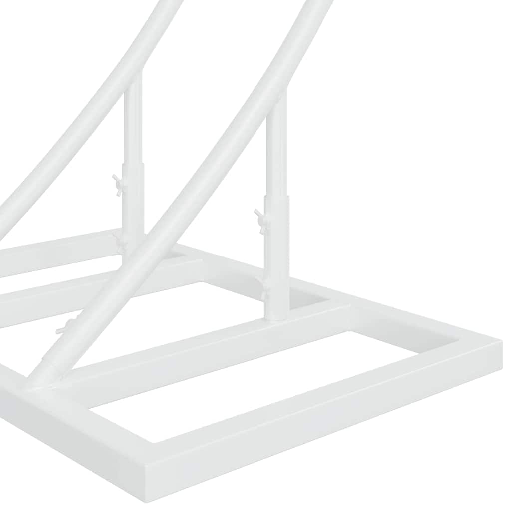 Сватбена арка Бяло 220 x 45 x 200 см Стомана - VL42023031 - Thumbnail 7